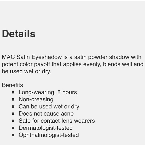 MAC Satin Eye Shadow Shell Peach - Picture 16 of 16